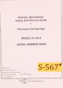 Stamtec-Stamtec G1-45-S, Precision Coil Springs Operations Service Manual 1991-G1-110-250-G1-25-260-G1-45-S-01